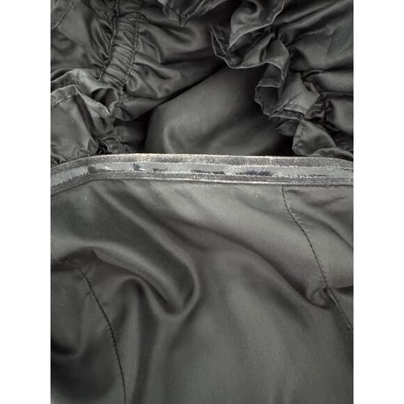 LoveShackFancy Tara Off-the-shoulder Ruffle-trim Taffeta Dress black size 2 - Picture 8 of 11